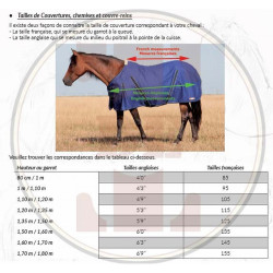 Manta de cuadra Stretch Neck® T de T 300g Negro / Gris