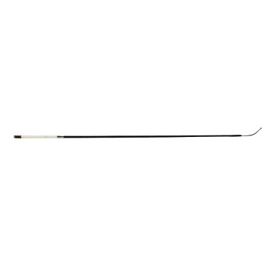 Fusta de doma Whip & Go con pomo metálico Negro