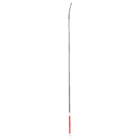 Fusta de doma Whip & Go con pomo metálico Rojo / plateado