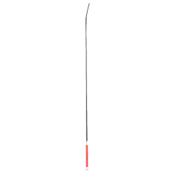 Fusta de doma Whip & Go con pomo metálico Rojo / plateado