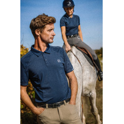 Polo EQUITHÈME 'Eric' Azul marino