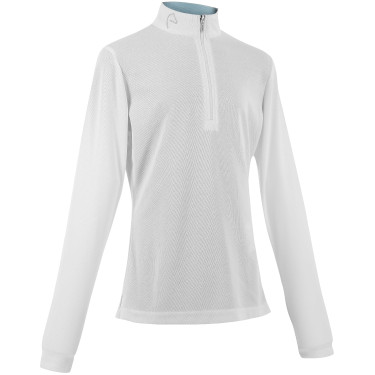Polo de malla Equithème Buffy Blanco Polo de malla Equithème Buffy Blanco