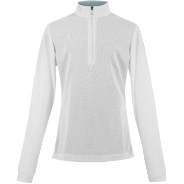 Polo de malla Equithème Buffy Blanco Polo de malla Equithème Buffy Blanco