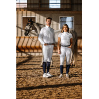 Polo de malla Equithème Dany Blanco Polo de malla Equithème Dany Blanco