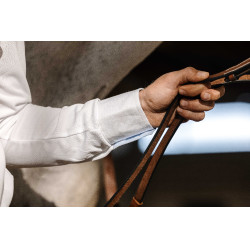 Polo de malla Equithème Dany Blanco