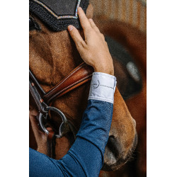 Camisa EQUITHÈME 'Julia' Azul marino