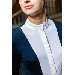 Camisa EQUITHÈME 'Julia' Azul marino