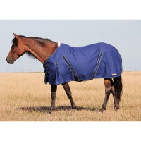 Manta de algodón T de T Azul marino