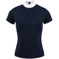 Polo EQUITHÈME 'Funza' de manga corta Blanco