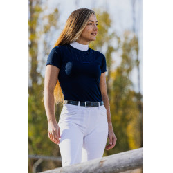 Polo EQUITHÈME 'Funza' de manga corta Azul marino Polo EQUITHÈME 'Funza' de manga corta Azul marino