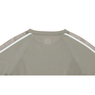 Camiseta EQUITHÈME Marion Gris pardo Marrón Camiseta EQUITHÈME Marion Gris pardo Marrón