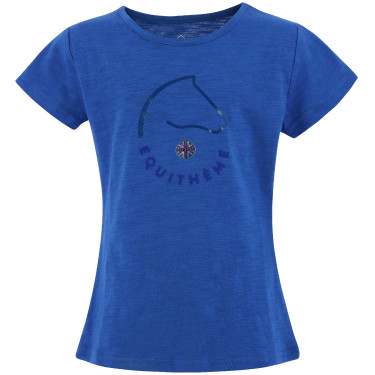 Camiseta infantil EQUITHÈME 'Claire' Azul Mónaco Camiseta infantil EQUITHÈME 'Claire' Azul Mónaco