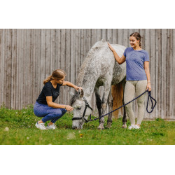 Camiseta Je t'aime EQUITHÈME - Rosalie Púrpura Violeta Camiseta Je t'aime EQUITHÈME - Rosalie Púrpura Violeta