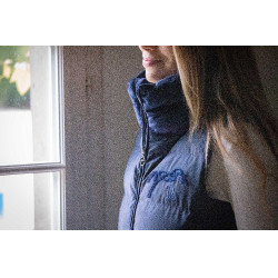 Chaqueta acolchada Pénélope Sonia sin mangas Azul marino Chaqueta acolchada Pénélope Sonia sin mangas Azul marino