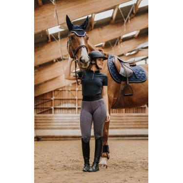 Legging Je t'aime Equithème Iris Gris oscuro