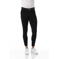 Pantalón softshell Equitheme Zermatt con culera de silicona Negro