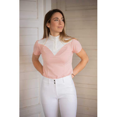 Polo de concurso con mangas cortas PENELOPE Las Honey Rosa