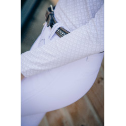 Polo de concurso con mangas largas Pénélope Seville Blanco