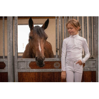 Polo de competición Eden by PL Brujas Trenza blanca / roja blanca azul Blanco