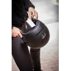 Casco PENELOPE visera larga Negro mate Casco PENELOPE visera larga Negro mate