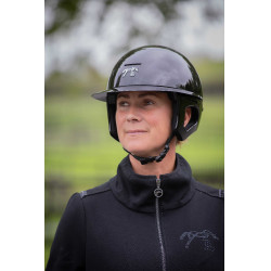 Casco PENELOPE visera larga Negro brillante Casco PENELOPE visera larga Negro brillante