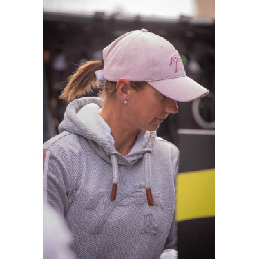 Gorra Pénélope Naomi Chevron Rosa