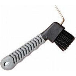 Limpiacascos con cepillo bicolor T de T Negro / Gris