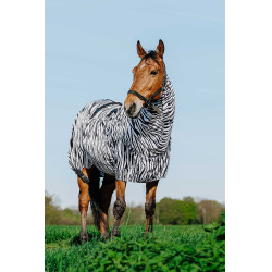 Camisa antieccema cebra Riding World Cebra negra / blanca