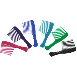 Peine de dientes grandes P.V.C. HIPPOTONIC - Suave Negro