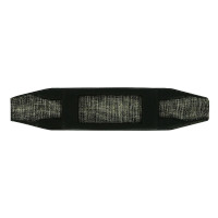 Protector de barbada Norton de goma forrado de tela Negro Protector de barbada Norton de goma forrado de tela Negro