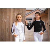 Camisa de concurso Pénélope Showshirt Azul ártico Camisa de concurso Pénélope Showshirt Azul ártico
