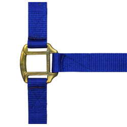 Cabezada de nylon forrada de cuero