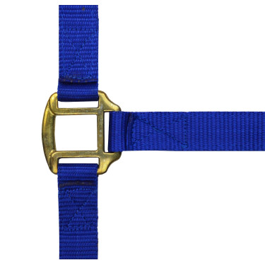 Cabezada de nylon forrada de cuero Cabezada de nylon forrada de cuero