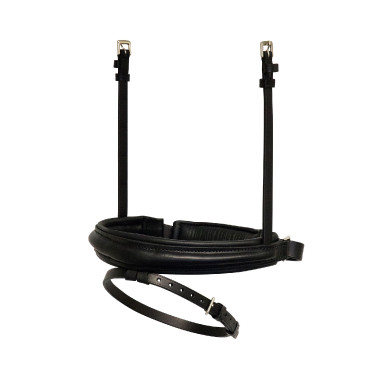 Muserola especial de doma Stübben combinada 2300 Leitrim Negro / negro plateado