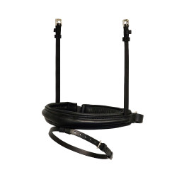 Muserola especial de doma Stübben combinada 2300 Leitrim Negro / negro plateado