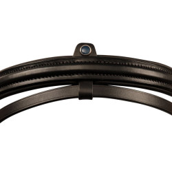 Muserola combinada Stübben 2300 Leitrim Negro / negro plateado