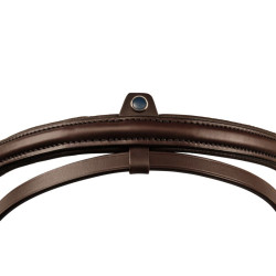 Muserola combinada Stübben 2300 Leitrim Ébano / ébano plateado