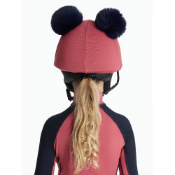 Gorro con doble pompón Mini LeMieux Arándano Rosa