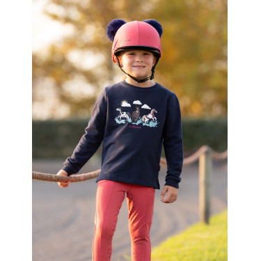 Gorro con doble pompón Mini LeMieux Arándano Rosa