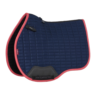 Mantilla LeMieux ProSport Suede GP Square Azul marino / arándano rojo