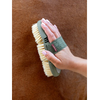 Cepillo LeMieux Flexi Scrubbing Albacoque Naranja