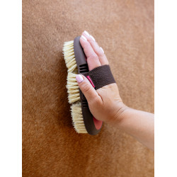 Cepillo LeMieux Flexi Scrubbing Arándano Rosa