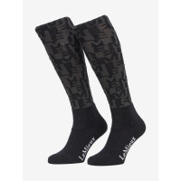 Calcetines Harlow Mini LeMieux Froostie Pony estampado Marina AOP Azul Calcetines Harlow Mini LeMieux Froostie Pony estampado Marina AOP Azul