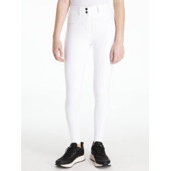 Pantalón LeMieux grip rodillas Izzy Young Rider Blanco