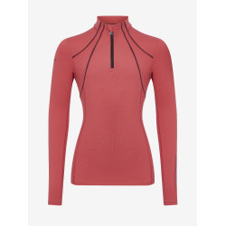 Ropa interior de malla Mia LeMieux Young Rider de manga larga Arándano Rosa