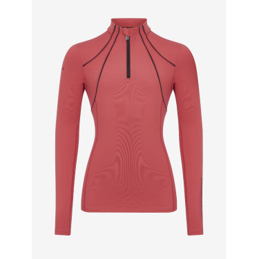 Ropa interior de malla Mia LeMieux Young Rider de manga larga Arándano Rosa
