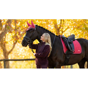 Almohadilla de doma LeMieux Loire Square Arándano Rosa