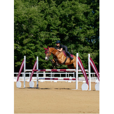 LeMieux Mantilla de competición Close Contact - Algodón Burdeos