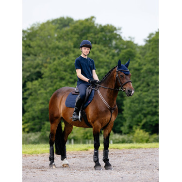 LeMieux Mantilla de competición Close Contact - Algodón Azul marino