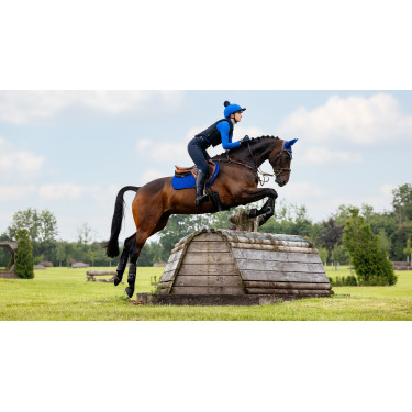 LeMieux Cuadrado de Contacto Cercano de Gamuza Reflectante Benetton azul